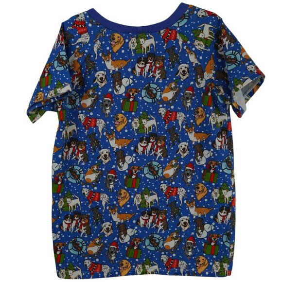 Babalus by Lucy Conroy Christmas Dog Print Pajama Set For Kids Handmade Sleepwea - Picture 3 of 8